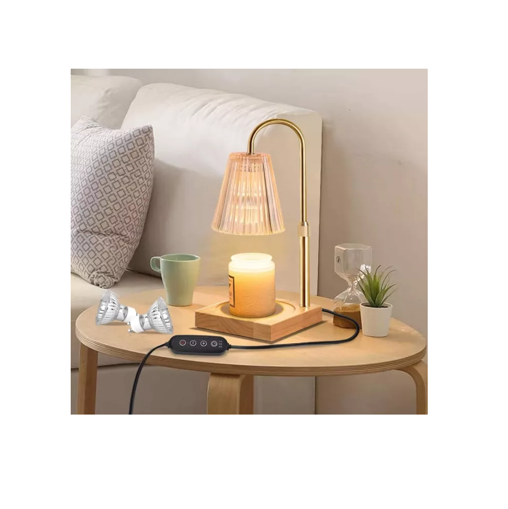 Foto 3 pulgar | Lámpara para Velas Aromáticas Belug con Temporizador Dorado