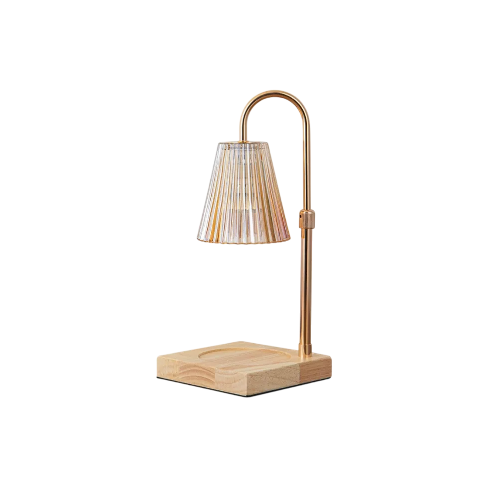 Lampara para Velas Aromaticas de Velas con Temporizador Dorado