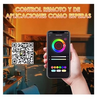 Foto 5 | Lámpara De Proyección Sunset Con App Control 16 Colores Negro