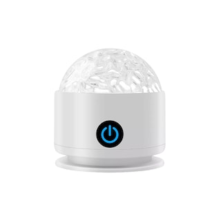 Foto 1 | Lámpara De Mesa De Cristal Ocean Wave Con Control Táctil Blanco