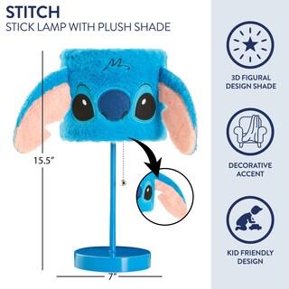 Foto 2 | Lámpara de Mesa Idea Nuova Disney Stitch de Felpa - Venta Internacional