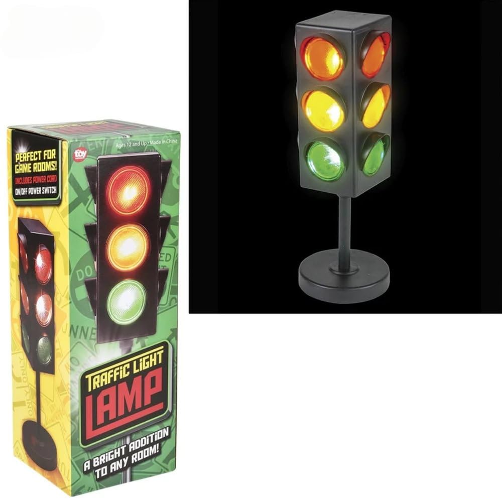 Foto 3 pulgar | Lámpara De Mesa Rhode Island Novelty Eltrali Traffic Light 20 Cm - Venta Internacional.