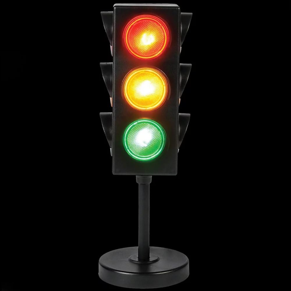 Foto 4 pulgar | Lámpara De Mesa Rhode Island Novelty Eltrali Traffic Light 20 Cm - Venta Internacional.