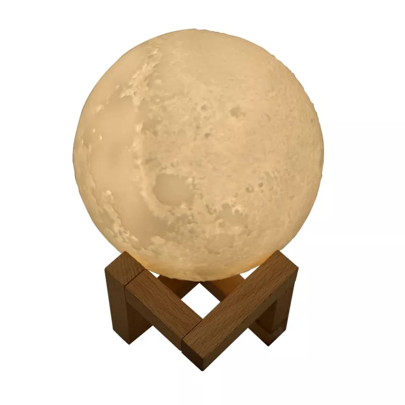 Foto 2 pulgar | Lampara En Forma De Luna Con Humificador 880 Ml Y Luz Led