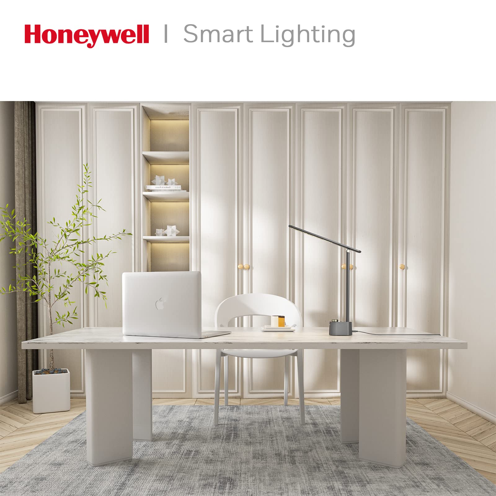 Foto 7 pulgar | Lámpara De Escritorio Honeywell Hwt-h01 Led Regulable Con Puerto Usb Gris - Venta Internacional.