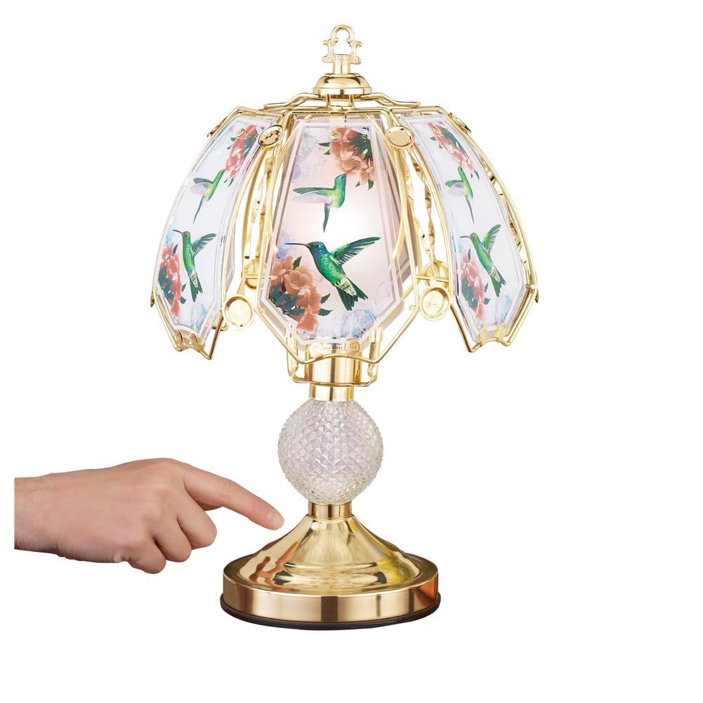 Lámpara De Mesa Collections Etc Touch Base Con Forma De Colibrí, Tono Dorado - Venta Internacional.