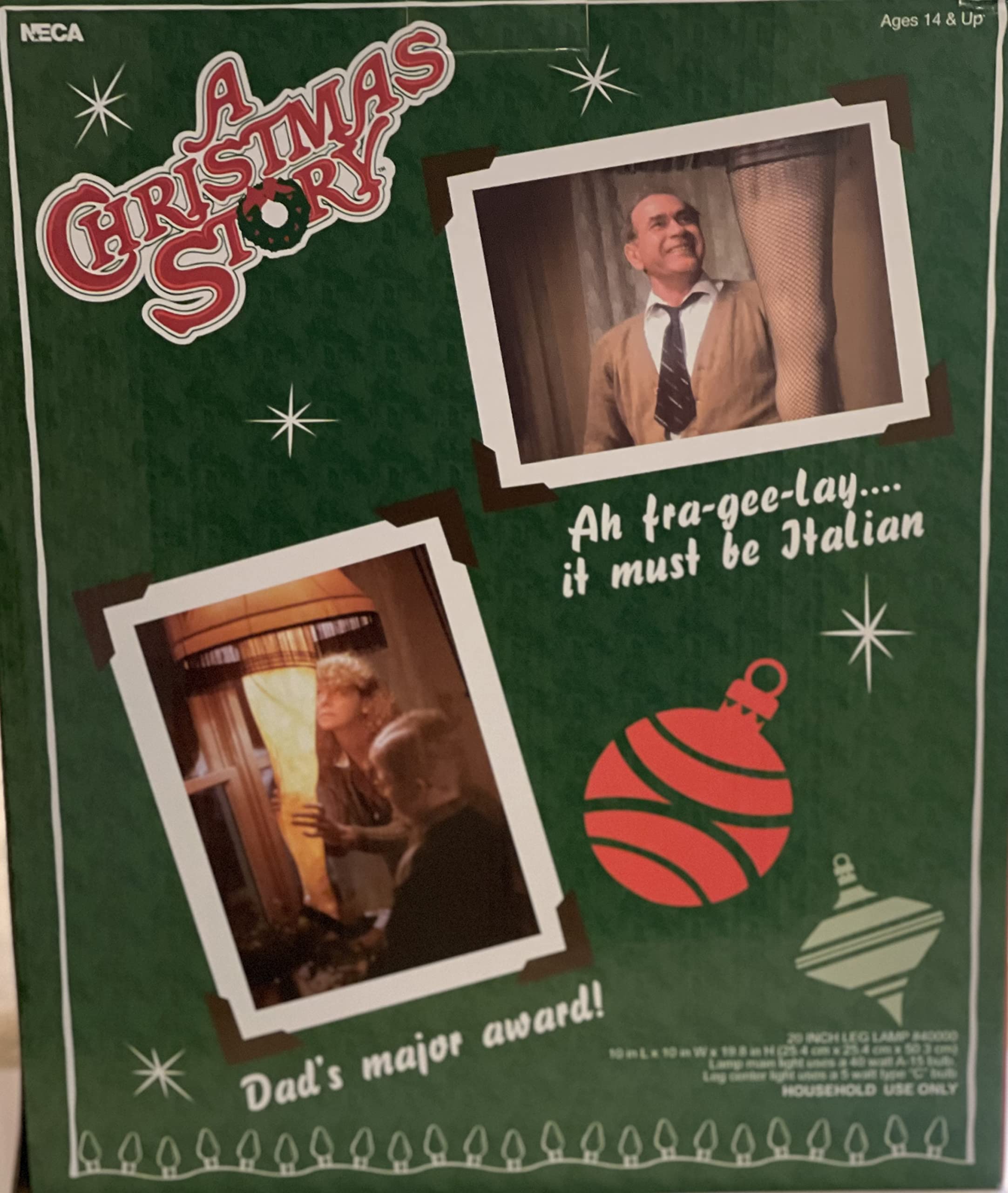 Foto 3 | Lámpara De Pie Neca Con Diseño De Cuento De Navidad, 20 Cm, Con Licencia Oficial - Venta Internacional.