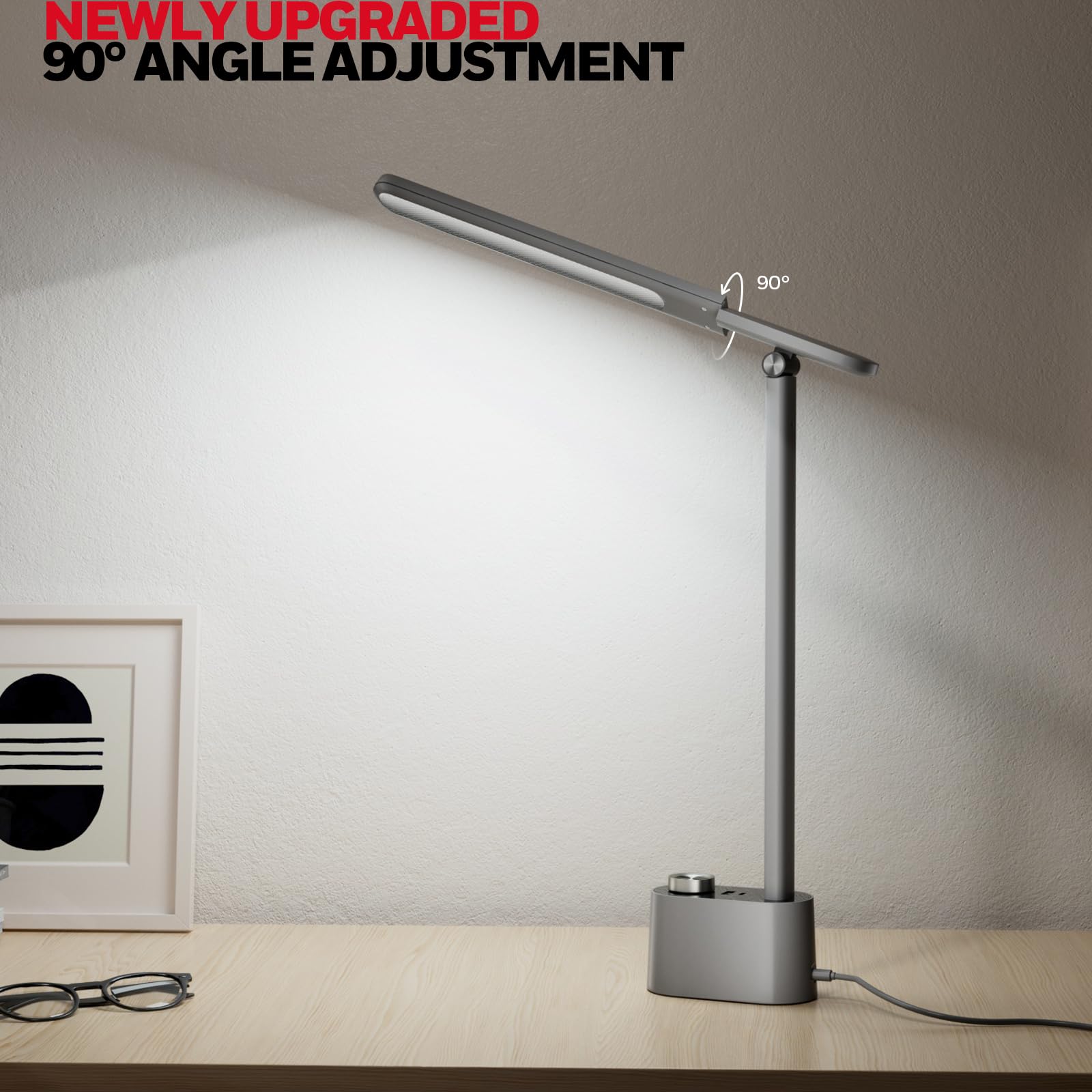 Foto 4 | Lámpara De Escritorio Honeywell H01 Pro Sunturalux™ Led Plegable Gris - Venta Internacional.