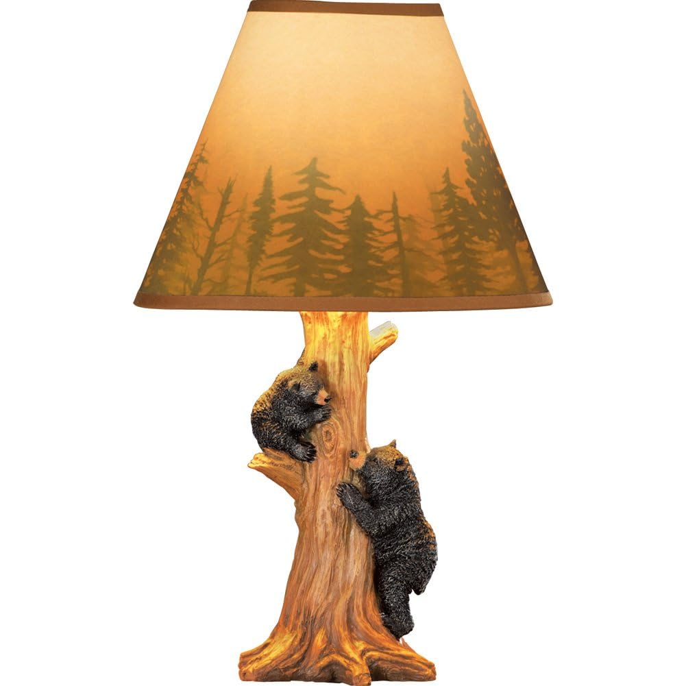 Lamp Collections Etc Rustic Trembing Bear Family Northwoods - Venta Internacional.