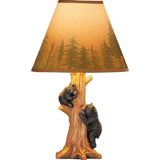 Foto 1 | Lamp Collections Etc Rustic Trembing Bear Family Northwoods - Venta Internacional.