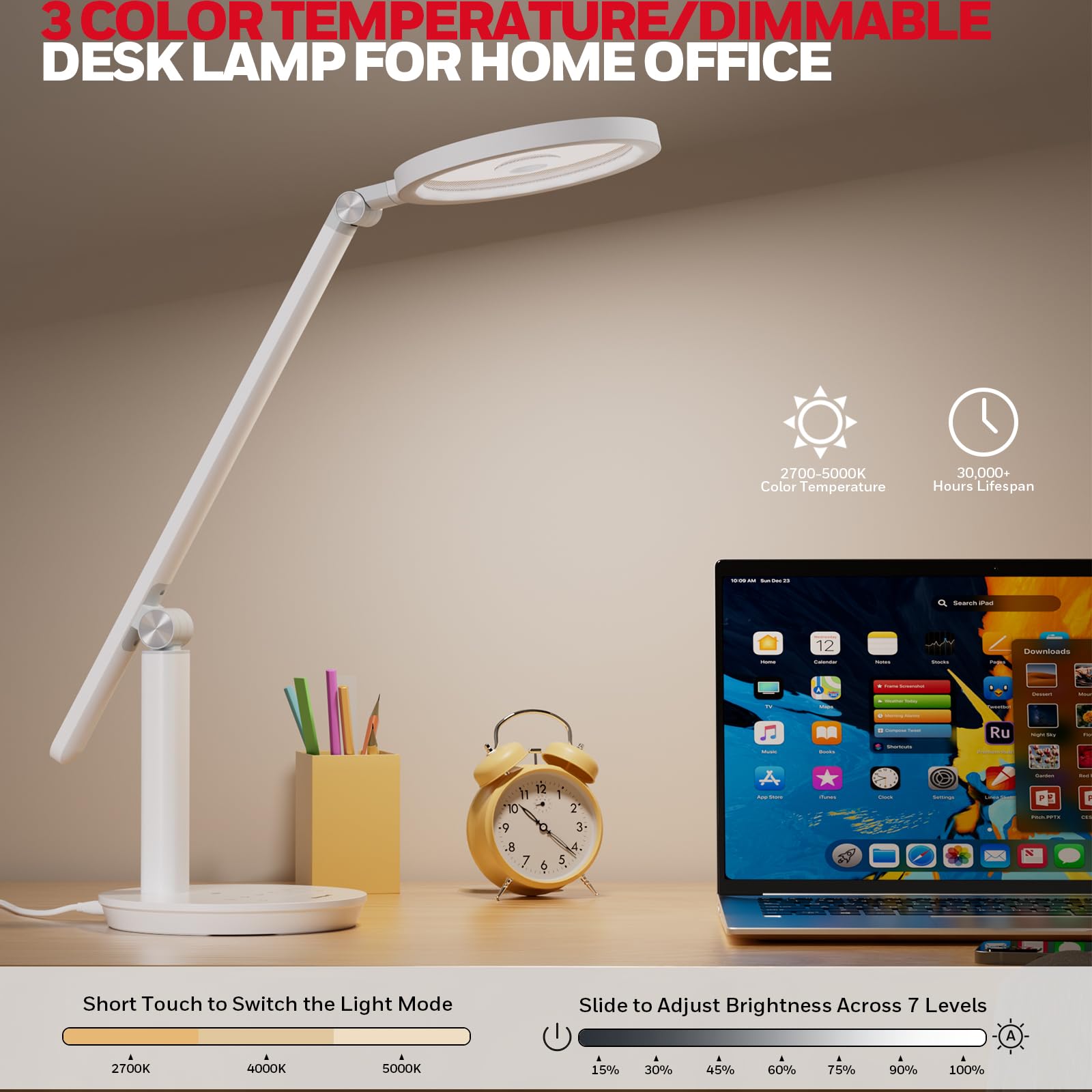 Foto 3 | Lámpara De Escritorio Honeywell H6 Sunturalux™ Eye Caring Led 800lm - Venta Internacional.