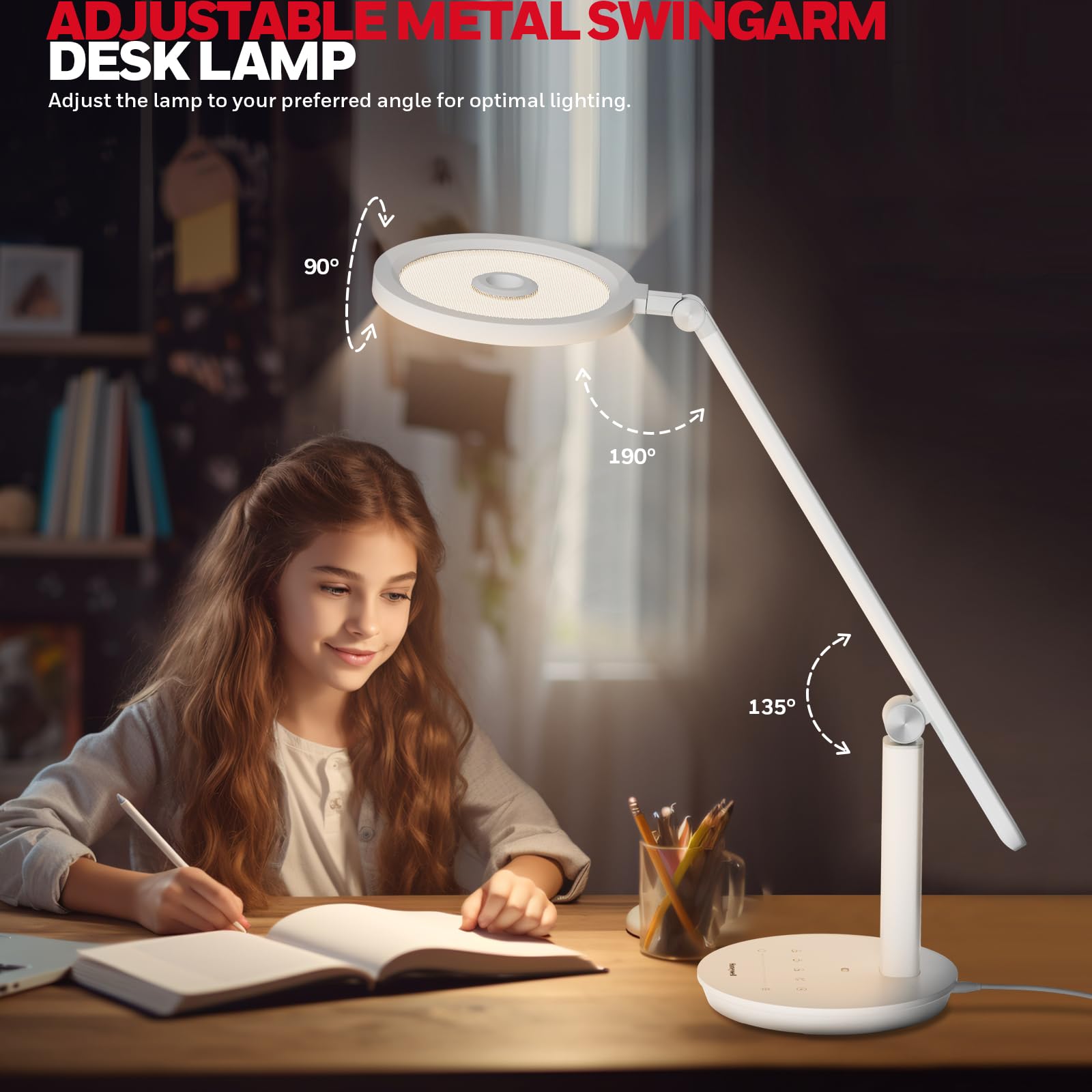 Foto 6 | Lámpara De Escritorio Honeywell H6 Sunturalux™ Eye Caring Led 800lm - Venta Internacional.