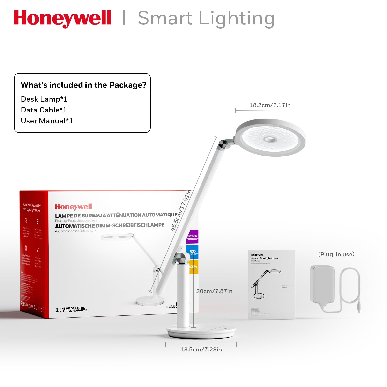 Foto 8 pulgar | Lámpara De Escritorio Honeywell H6 Sunturalux™ Eye Caring Led 800lm - Venta Internacional.