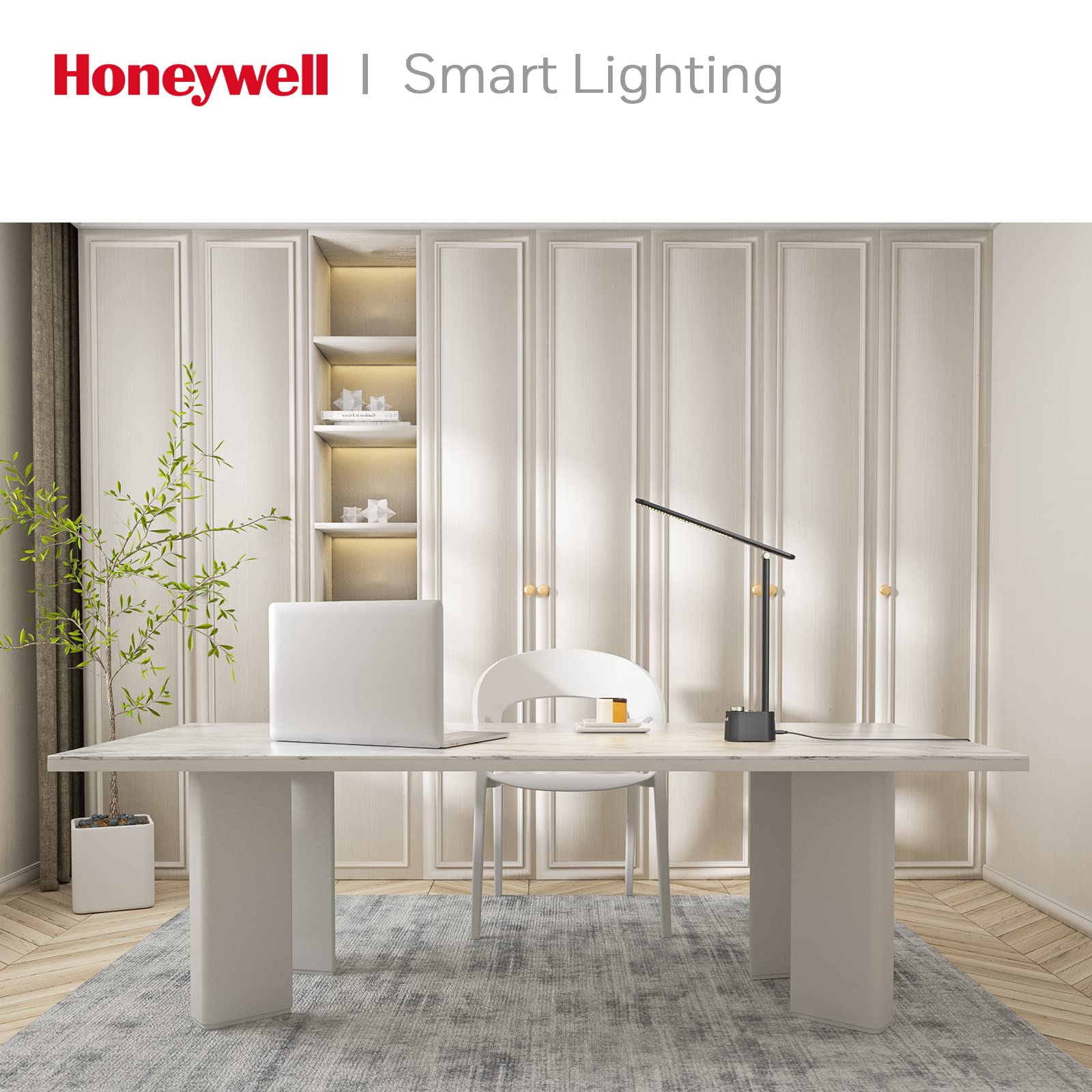 Foto 6 | Lámpara De Escritorio Honeywell Hwt-h01 Con Iluminación Led Con Estación De Carga - Venta Internacional.