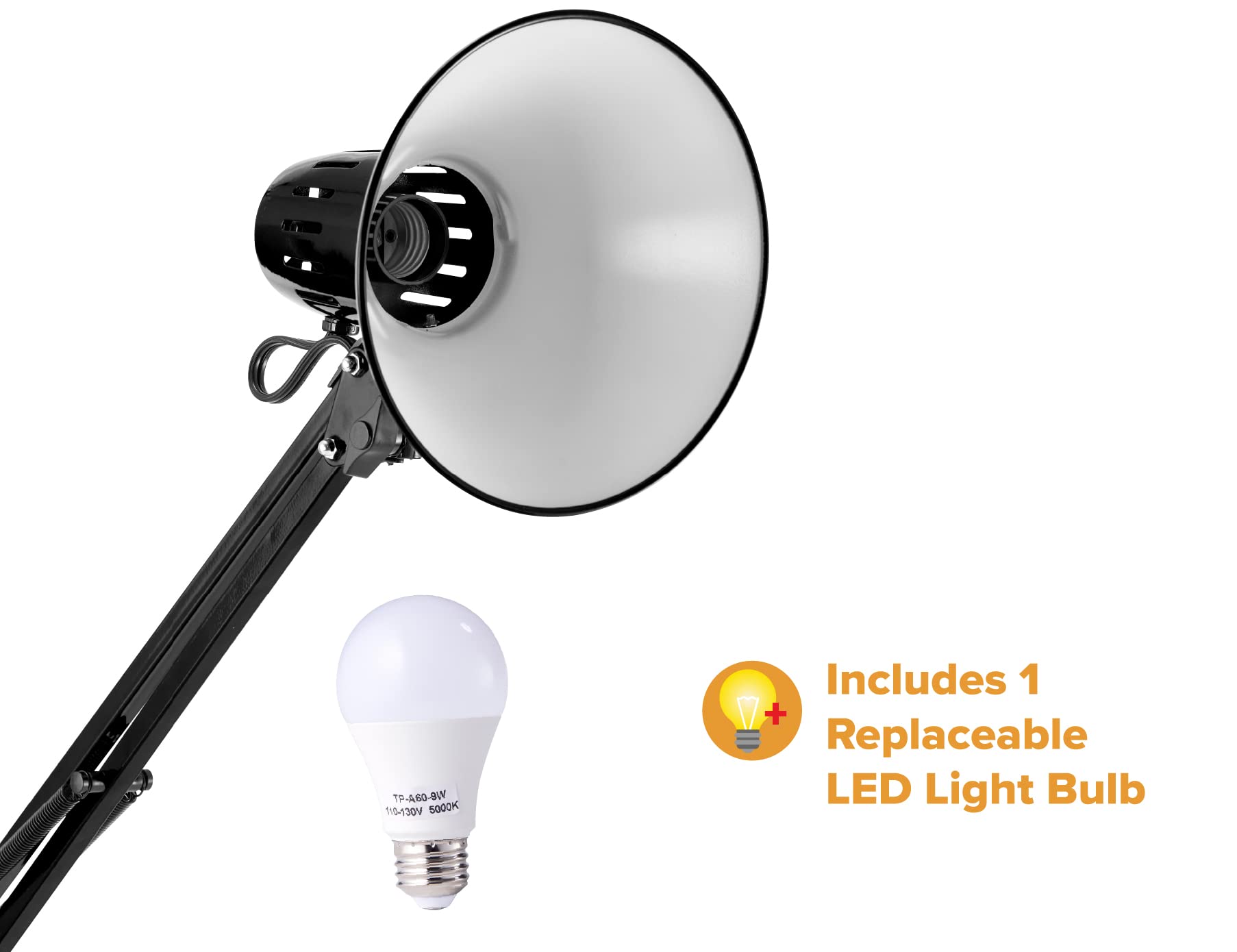 Foto 7 pulgar | Lámpara De Escritorio Bostitch Office Vlf100 Led Con Brazo Oscilante Con Soporte De Pinza - Venta Internacional.