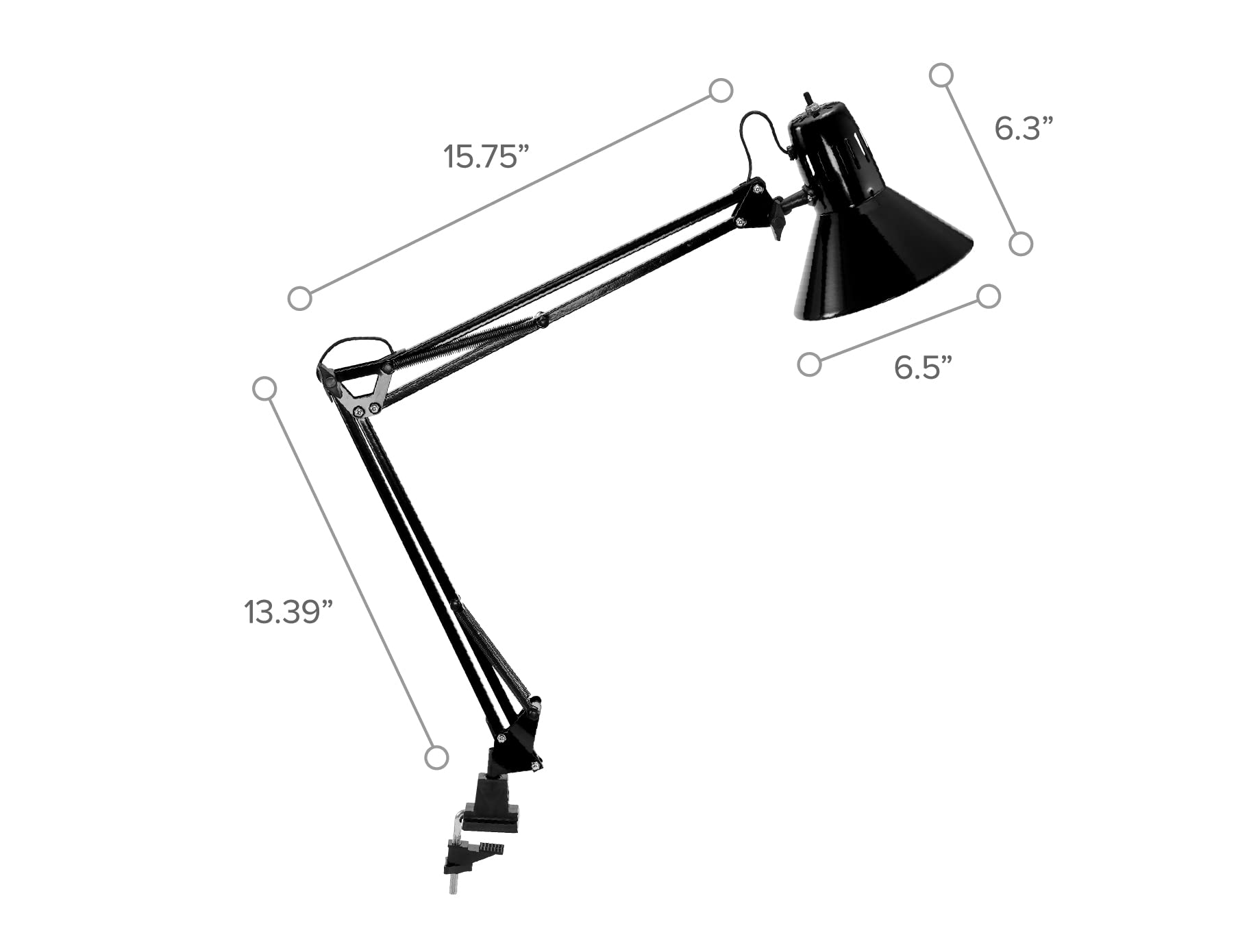 Foto 8 pulgar | Lámpara De Escritorio Bostitch Office Vlf100 Led Con Brazo Oscilante Con Soporte De Pinza - Venta Internacional.