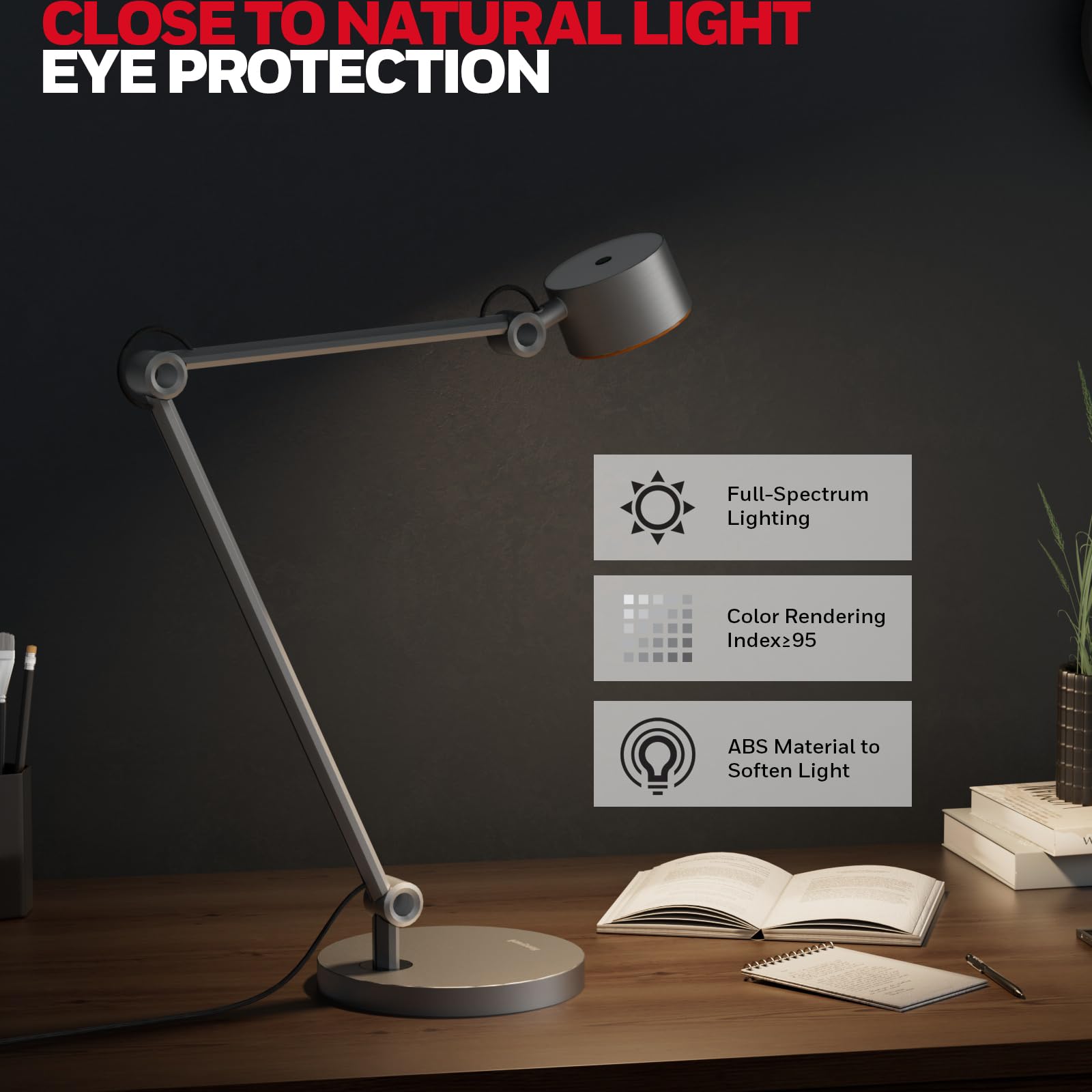 Foto 3 pulgar | Lámpara de Escritorio Honeywell Hwt-01a Luz Natural Regulable Regulable - Venta Internacional