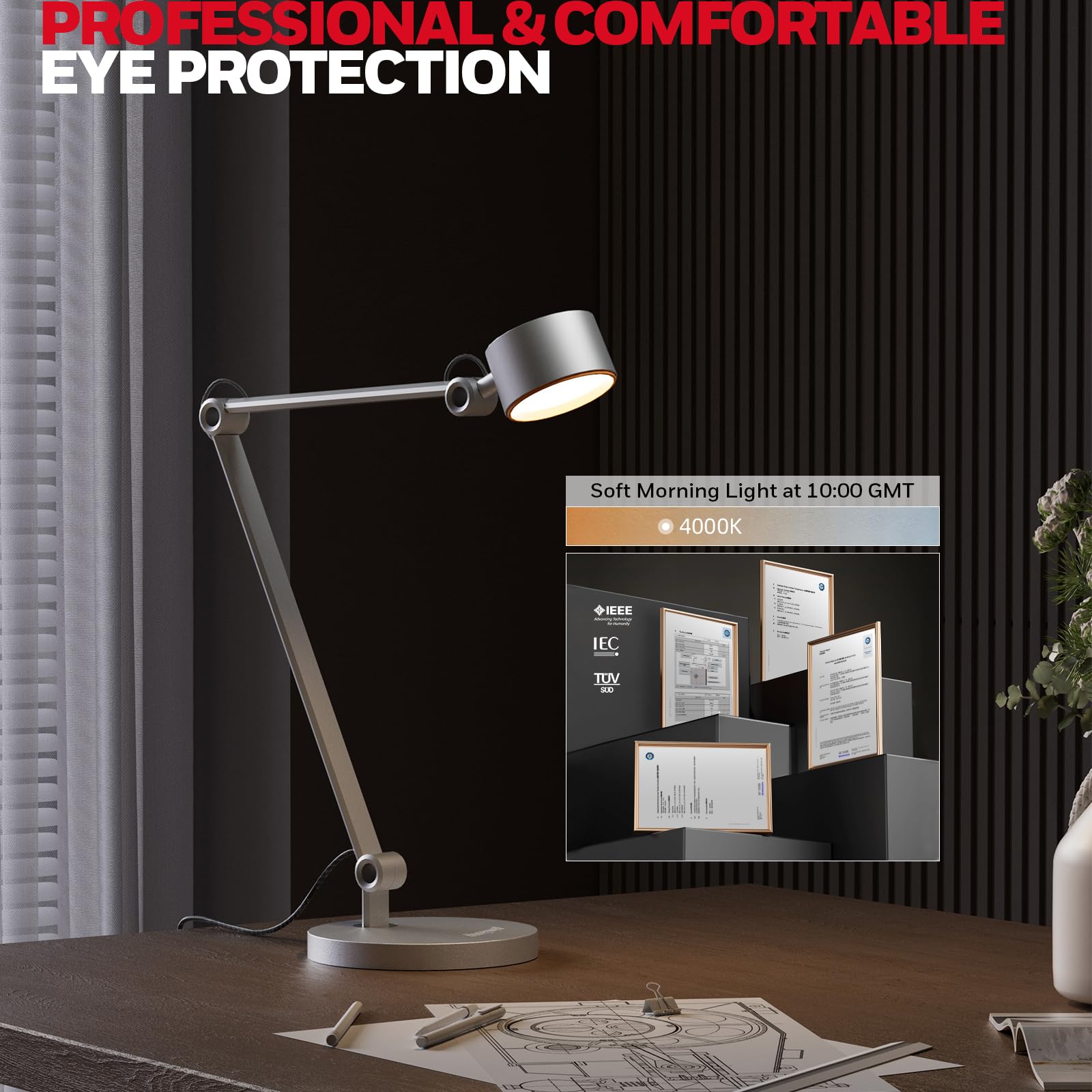 Foto 5 | Lámpara de Escritorio Honeywell Hwt-01a Luz Natural Regulable Regulable - Venta Internacional