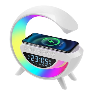 Foto 1 | Lámpara Rgb con Cargador Inalámbrico y Altavoz Bluetooth - Venta Internacional