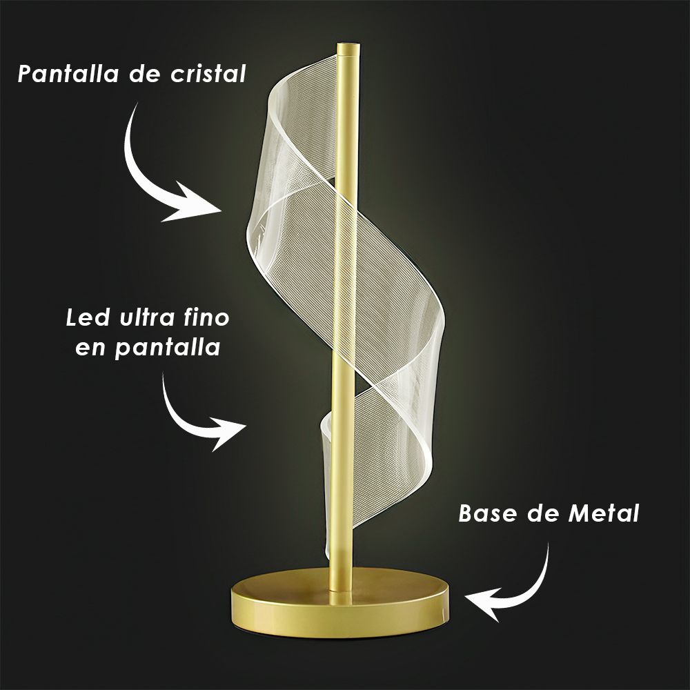 Foto 4 pulgar | Cityluz Lámpara De Mesa Decorativa – El Toque De Elegancia Y Modernidad Para Tu Hogar