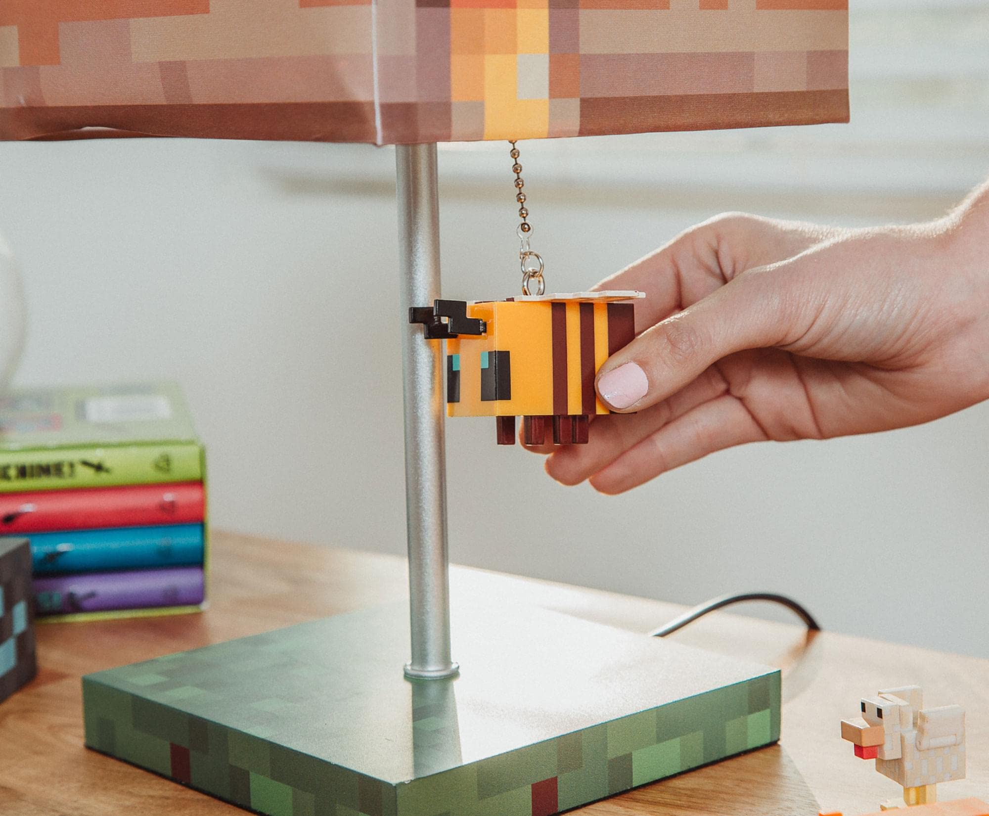 Foto 6 pulgar | Lámpara De Escritorio Minecraft Yellow Bee Nest Block Con Extractor De Abejas 3d - Venta Internacional.