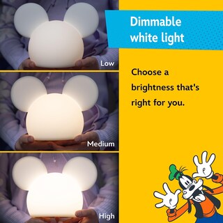 Foto 3 | Batería Usb Y Batería Squishy Light De Mickey Mouse De Disney Que Cambia De Color - Venta Internacional.