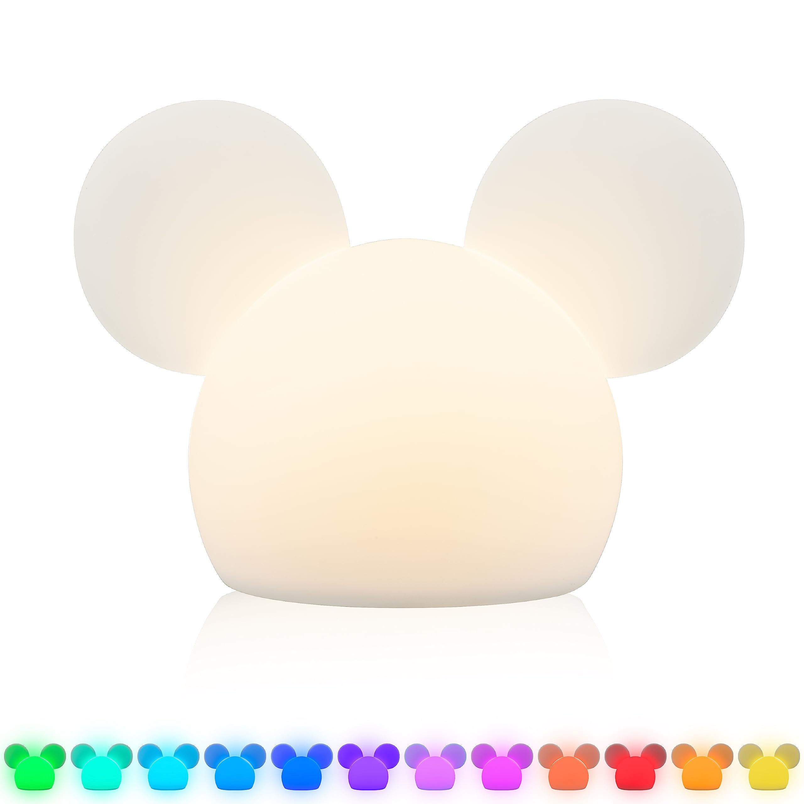 Foto 8 pulgar | Batería Usb Y Batería Squishy Light De Mickey Mouse De Disney Que Cambia De Color - Venta Internacional.