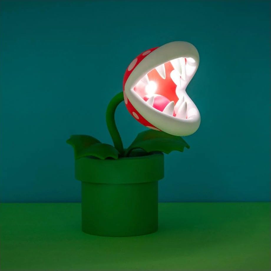 Foto 6 pulgar | Lámpara Paladone Piranha Plant Super Mario Bros Nintendo - Venta Internacional.