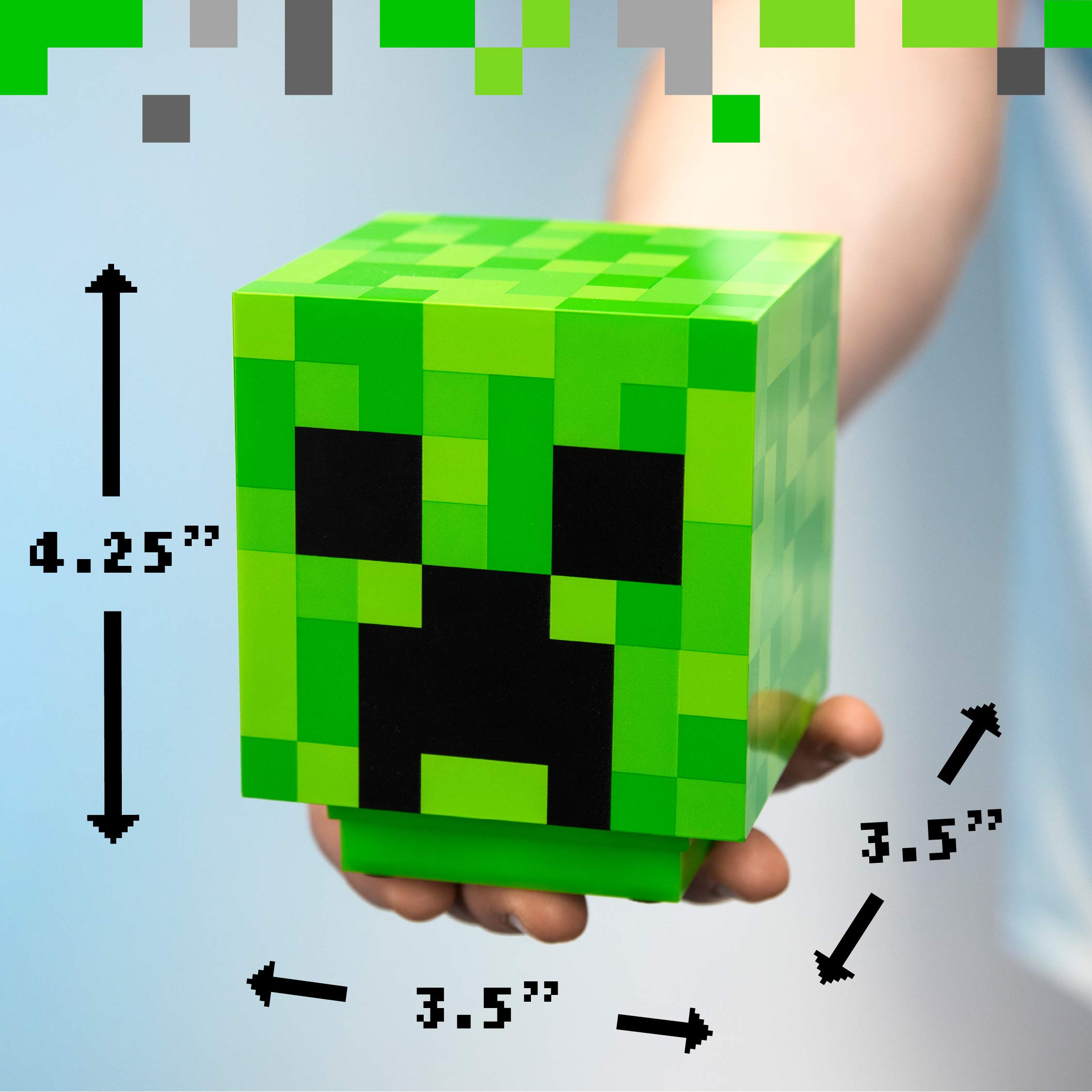 Foto 5 pulgar | Lámpara De Escritorio Paladone Minecraft Creeper Con Sonidos Oficiales - Venta Internacional.