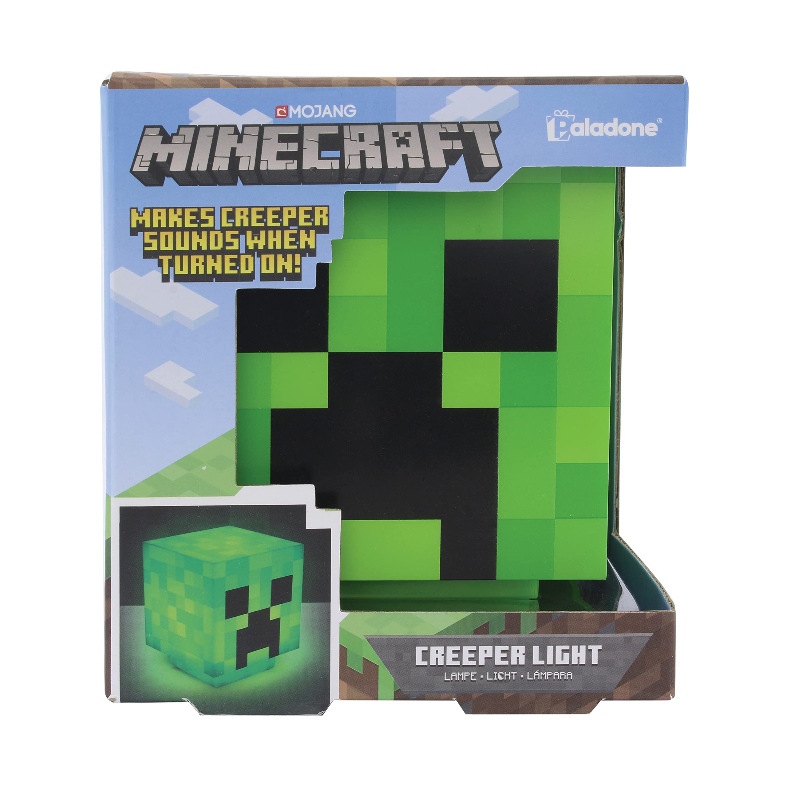 Foto 6 pulgar | Lámpara De Escritorio Paladone Minecraft Creeper Con Sonidos Oficiales - Venta Internacional.