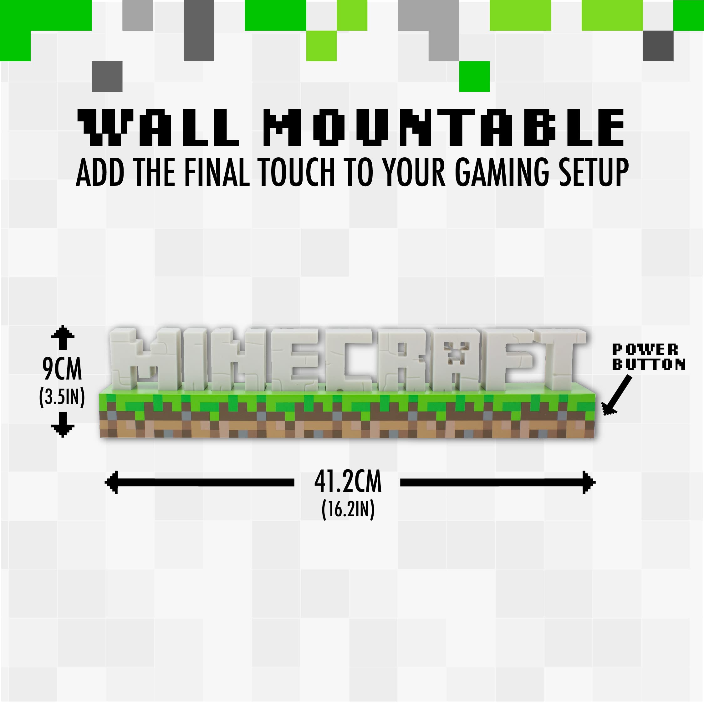 Foto 4 pulgar | Batería Logo Light Paladone Para Minecraft O Usb, 2 Modos De Luz - Venta Internacional.