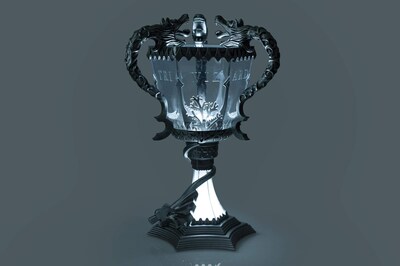 Foto 2 | Pila Mood Light De Harry Potter Con Los Tres Magos De 33 Cm, Color Plateado - Venta Internacional.