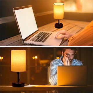 Foto 4 | Life Home Lampara De Mesa Con Un Puerto Usb, Un Tipo C Y Un Ac