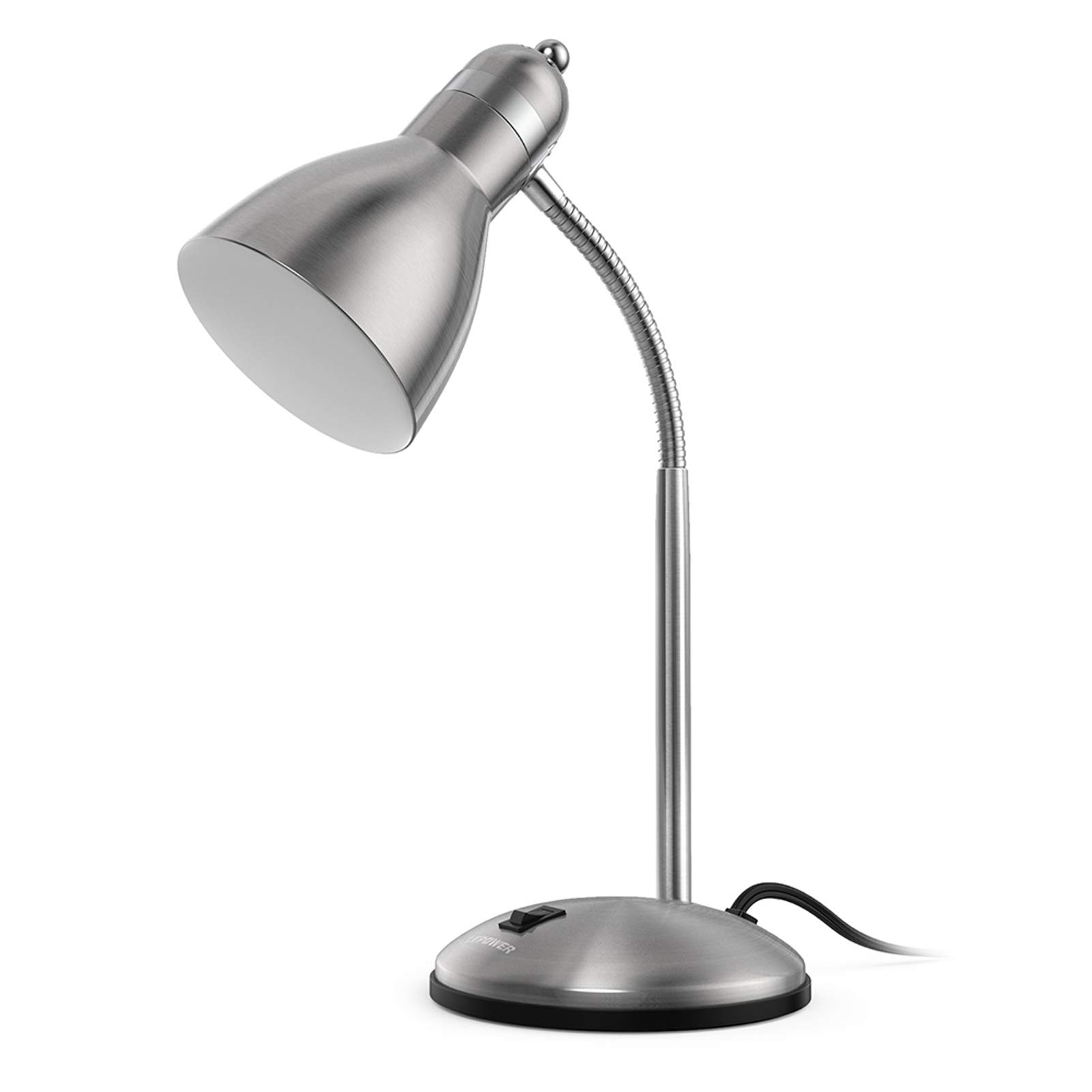 Foto 1 | Lámpara De Escritorio Lepower De Metal Ajustable Con Cuello De Ganso Plateada - Venta Internacional.