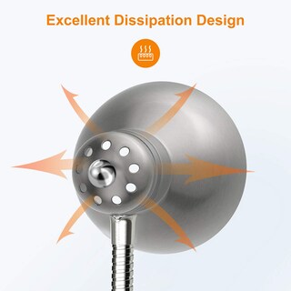 Foto 5 | Lámpara De Escritorio Lepower De Metal Ajustable Con Cuello De Ganso Plateada - Venta Internacional.