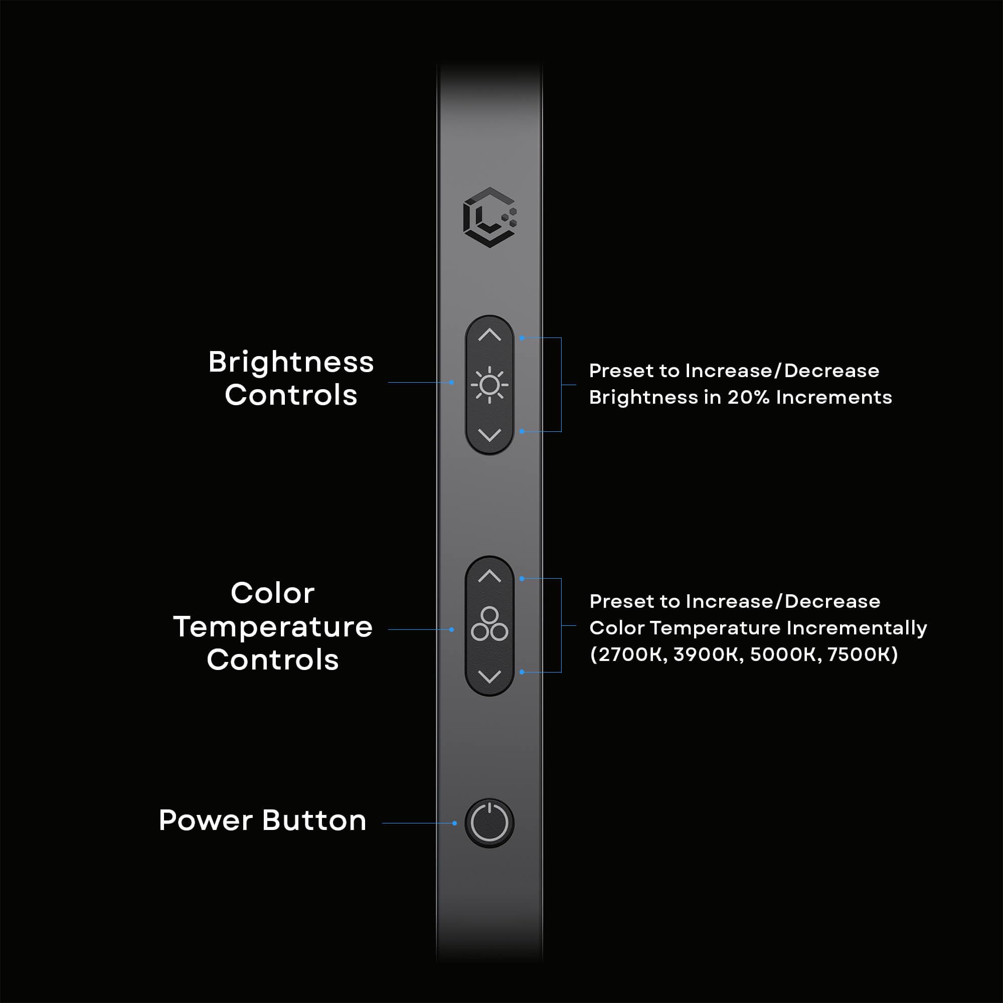 Foto 4 pulgar | Lámpara Led De Escritorio Lume Cube Edge 2.0 Regulable Con Puerto Usb Negra - Venta Internacional.
