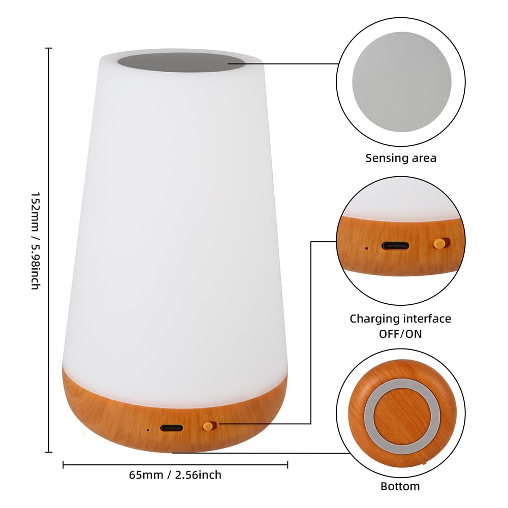 Foto 4 | Lámpara De Noche Luxxflour, Regulable Touch 5, Brillo 13 Rgb - Venta Internacional.
