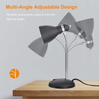 Foto 5 | Lámpara De Escritorio Lepower De Metal Que Cuida La Vista Con Cuello De Ganso Flexible - Venta Internacional.