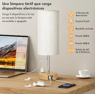 Foto 2 | Lámpara De Escritorio/mesa Xtellar Color Marrón