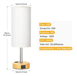 Foto 3 | Lámpara De Escritorio/mesa Xtellar Color Marrón