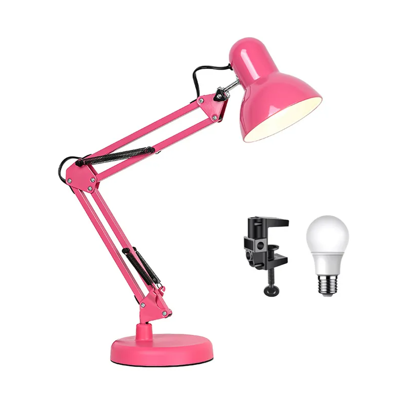 Foto 2 pulgar | Lámpara De Escritorio Xtellar 360° Grados Ergonómico Color Rosa