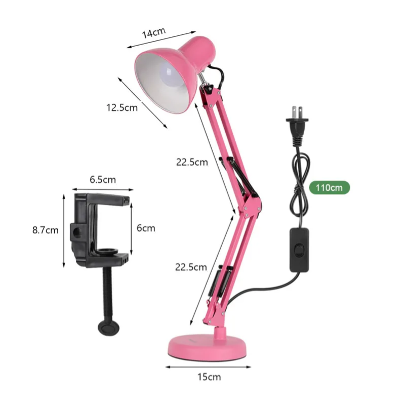 Foto 4 pulgar | Lámpara De Escritorio Xtellar 360° Grados Ergonómico Color Rosa