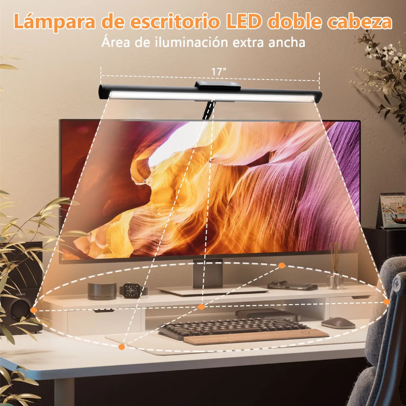 Foto 4 pulgar | Lámpara De Escritorio Led Xtellar 3 Colores Color Negro