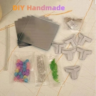 Foto 4 | Set de 3 Lámparas Decorativas De Tulipanes Infinitos En Forma De Cubo Con Espejo DIY