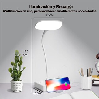 Foto 3 | Lámpara De Escritorio Led Xtellar Orientable Con 4 Enchufes Y 2 Usb Color Blanco