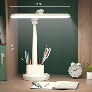 Foto 4 | Lampara De Escritorio Xtellar Con Portalápices Y Soporte Para Celular Color Blanco