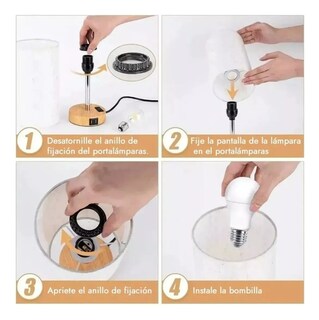 Foto 4 | Lámpara De Noche Xtellar Touch Y Usb Color Beige