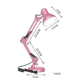 Foto 3 | Lámpara De Escritorio Brazo Giratoria Eo Safe Imports Esi-18833 Rosa