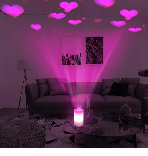 Foto 3 pulgar | Lampara Xtellar Proyector De Forma De Corazón Luces Led Usb O Pilas