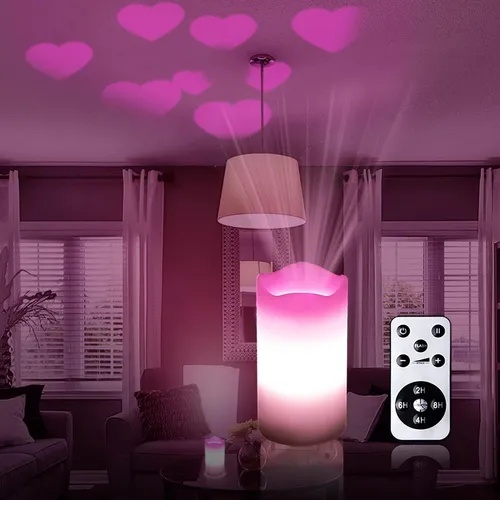 Foto 5 pulgar | Lampara Xtellar Proyector De Forma De Corazón Luces Led Usb O Pilas